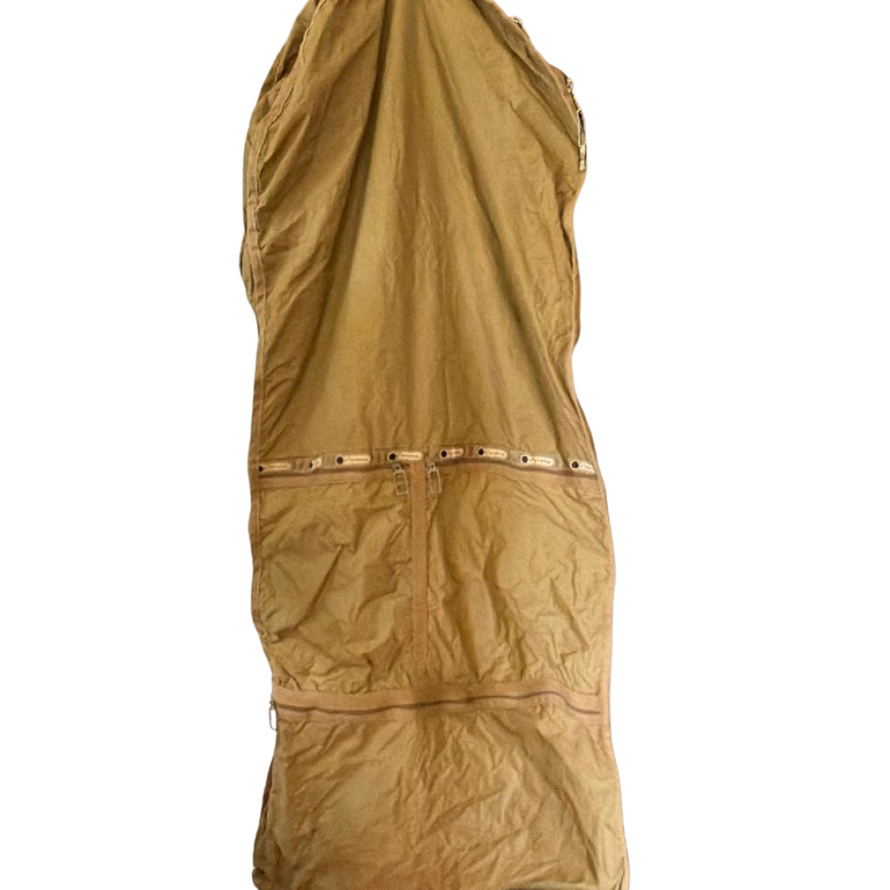 LeSportsac Vintage Folding Brown Nylon Garment Bag